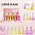 LIP OIL LOVE RAIN C/24PCS