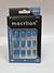 unhas posticas medio azul petroleo c/12pcs